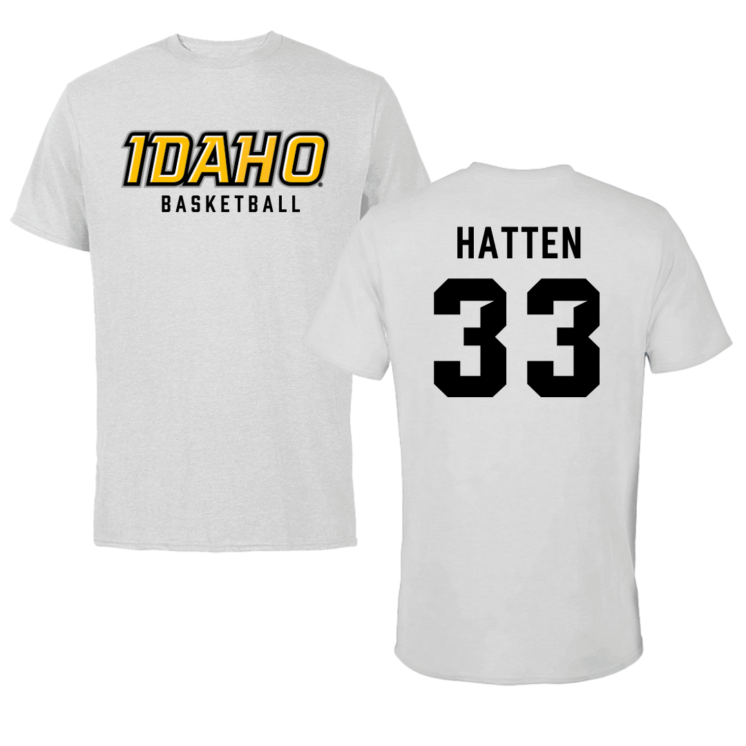 University of Idaho Basketball Gray Tee - #33 Jack Hatten