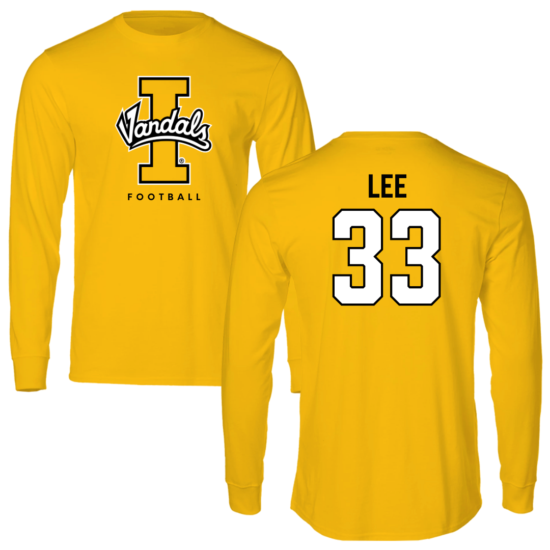 University of Idaho Football Gold Long Sleeve - #33 Julian Lee