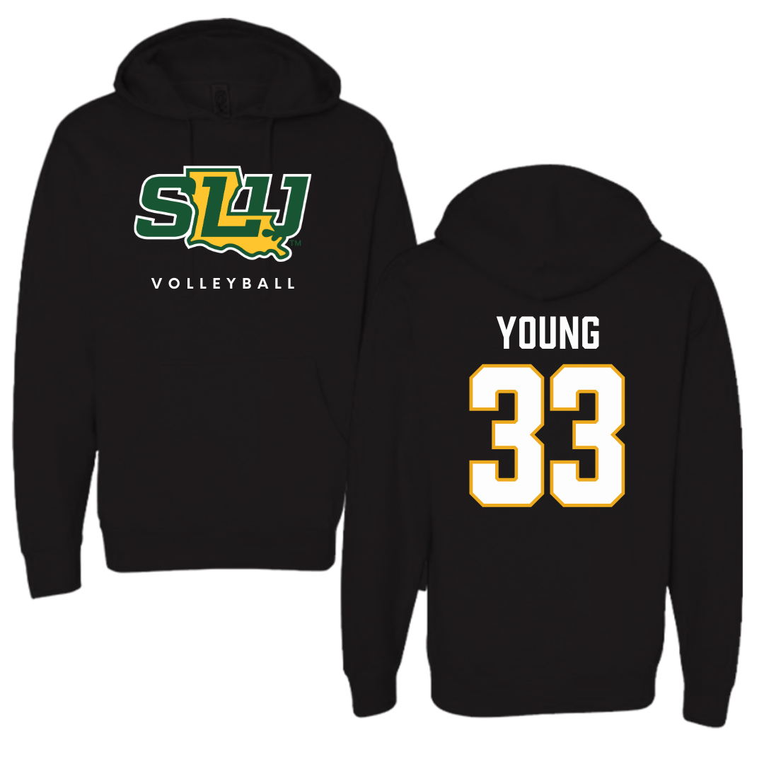 Southeastern Louisiana University Volleyball Black Hoodie  - #33 Carissa Young