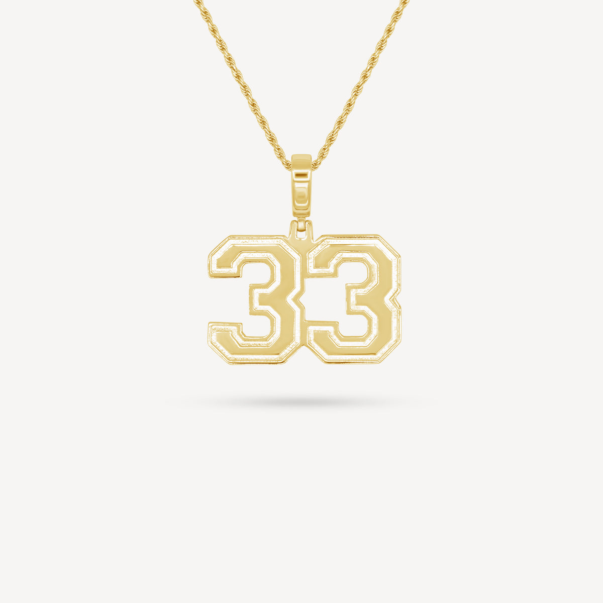 Gold Presidents Pendant and Chain - #33 Noah Kvifte