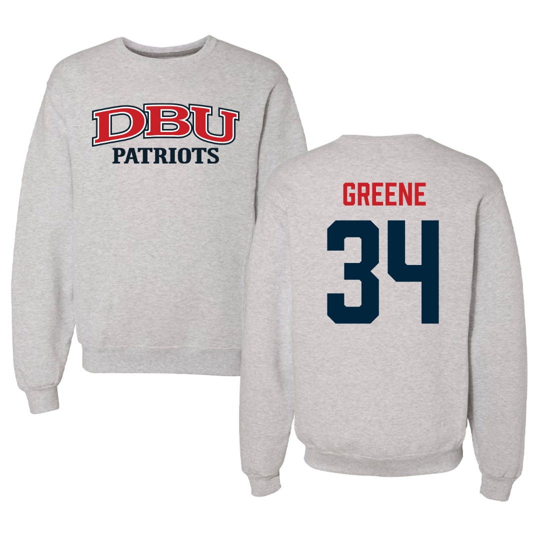 Dallas Baptist University Soccer Gray Crewneck  - #34 Ava Greene