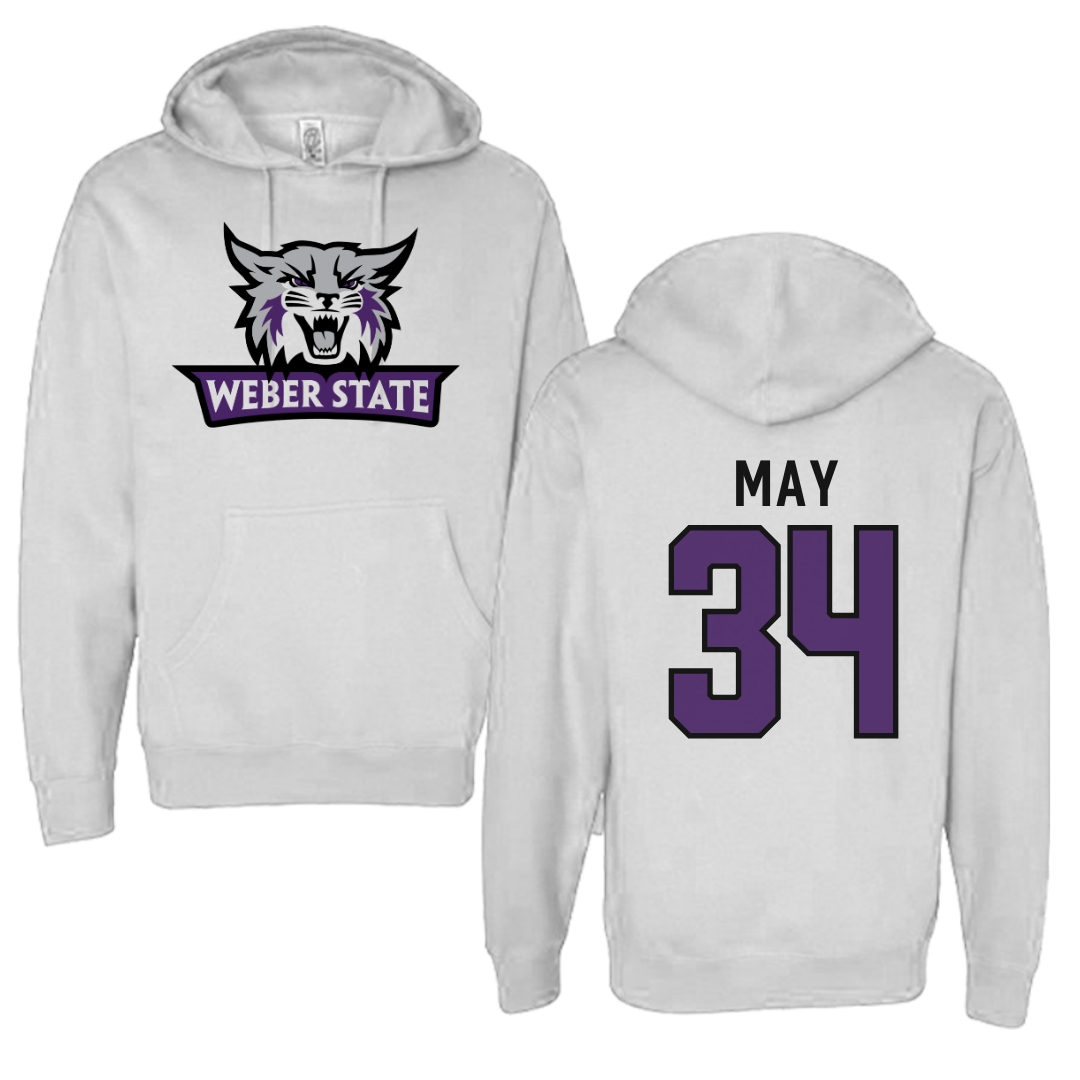 Weber State University Football White Hoodie  - #34 Colter May