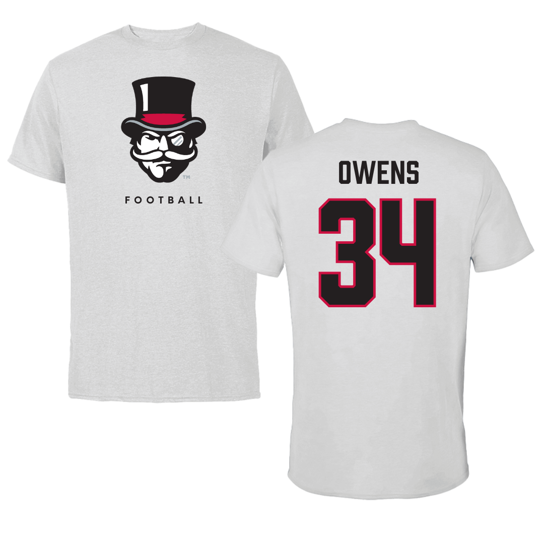 Austin Peay State University Football Gray Mascot Tee - #34 KT Owens