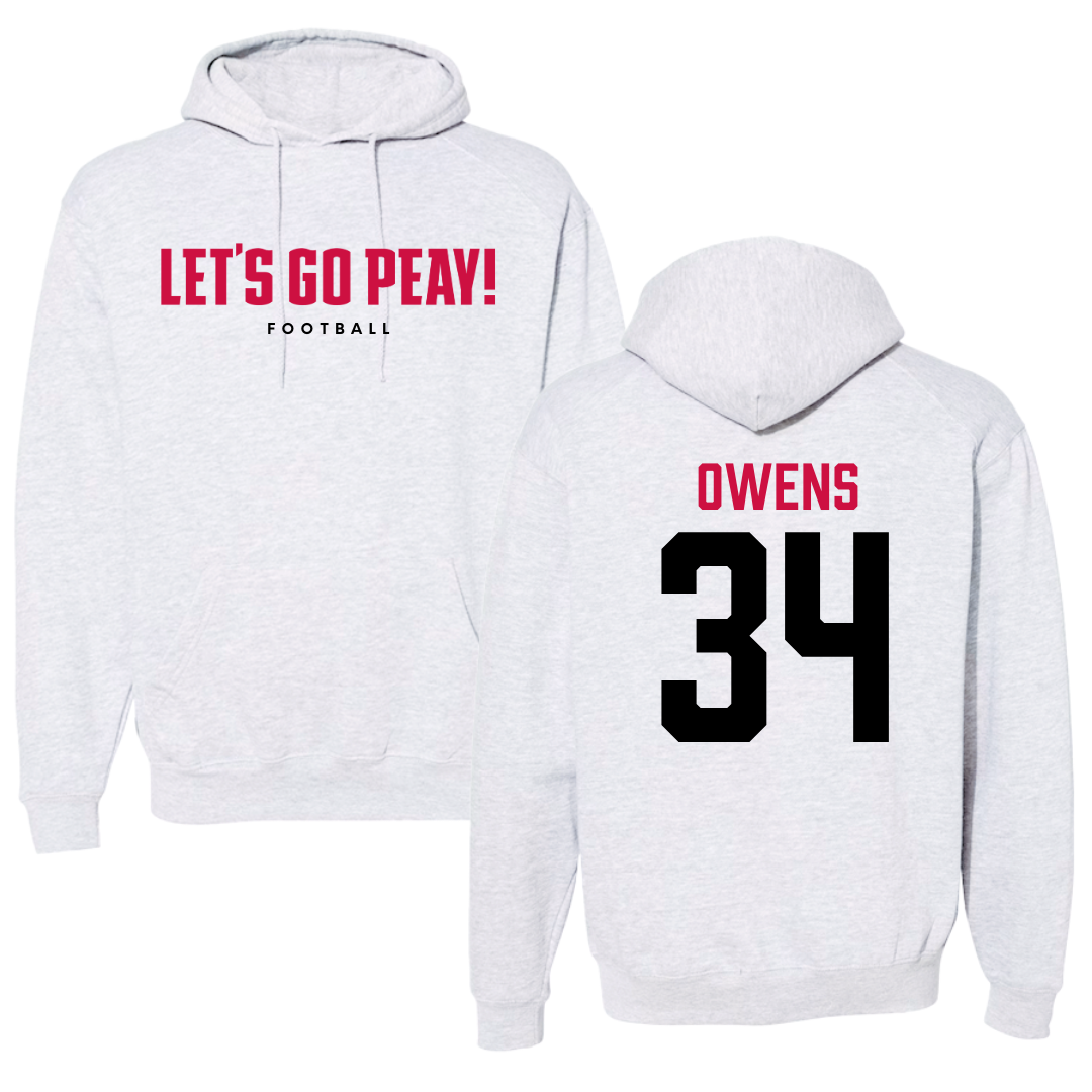 Austin Peay State University Football Gray Hoodie  - #34 KT Owens