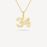 Gold Presidents Pendant and Chain - #34 Carter Brady