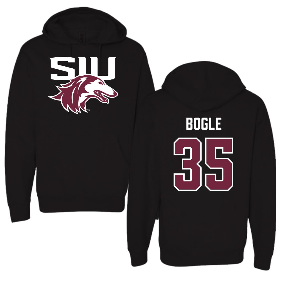 Southern Illinois University at Carbondale Football Black Hoodie  - #35 Ben Bogle