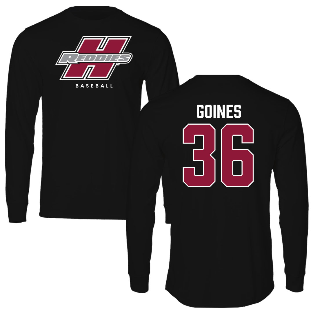 Henderson State University Baseball Black Long Sleeve  - #36 Dawson Goines