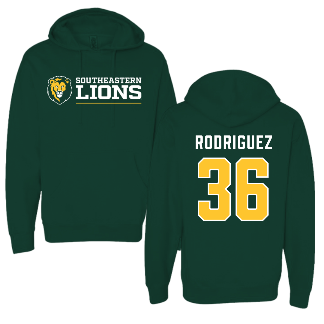 Southeastern Louisiana University Baseball Forest Green Hoodie  - #36 Jackson Rodriguez