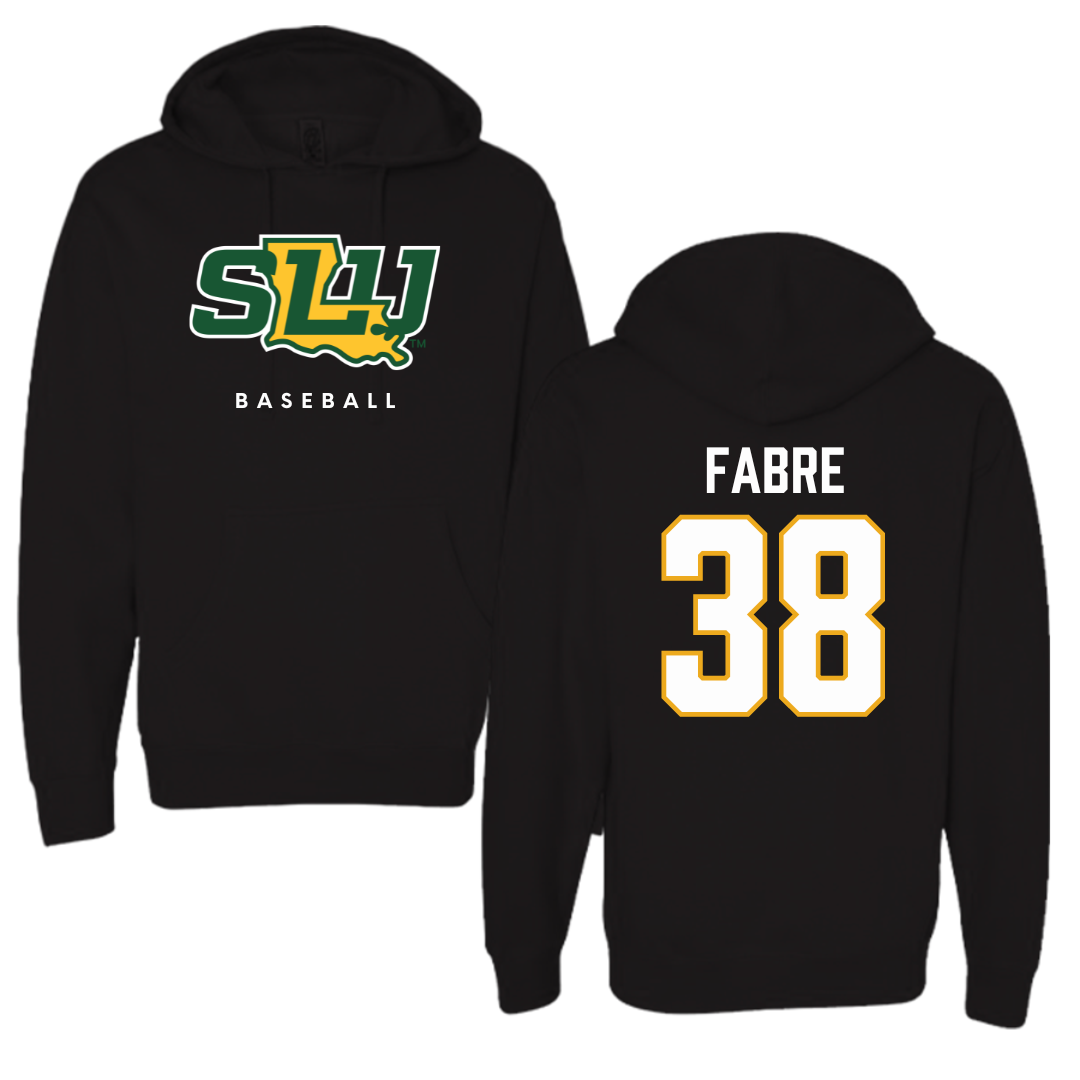 Southeastern Louisiana University Baseball Black Hoodie  - #38 Larson Fabre