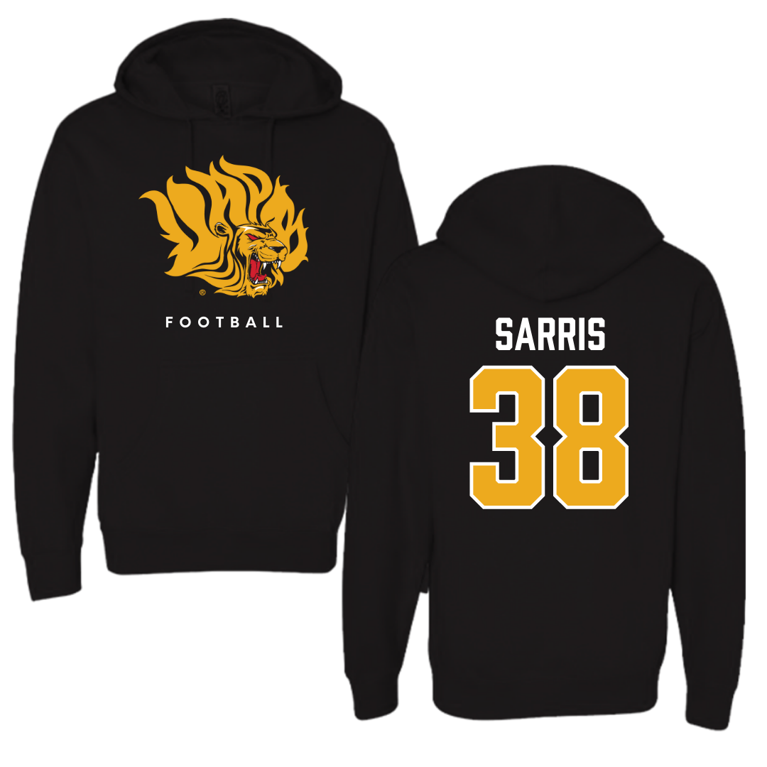 University of Arkansas-Pine Bluff Football Black Hoodie  - #38 Dean Sarris