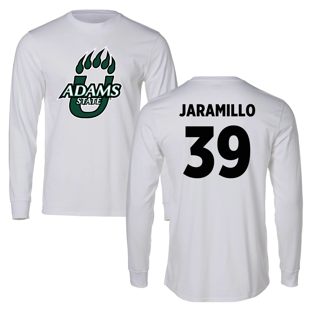 Adams State University Soccer White Long Sleeve  - #39 Cassandra Jaramillo