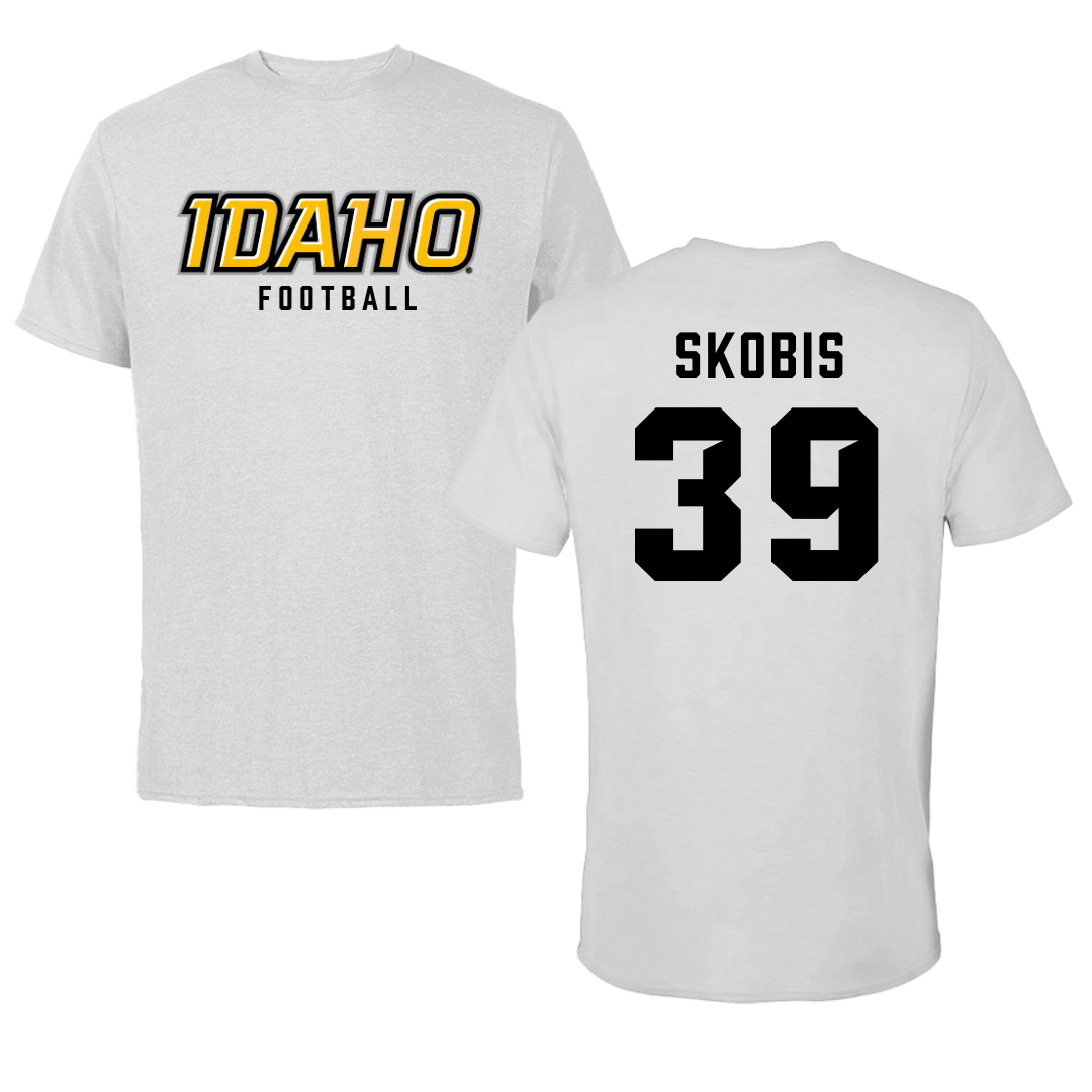 University of Idaho Football Gray Tee - #39 Jacob Skobis