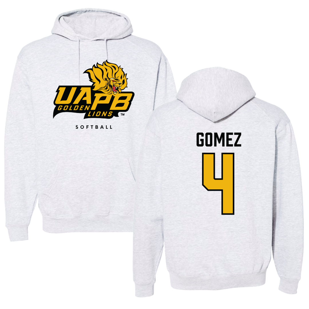 University of Arkansas-Pine Bluff Softball Gray Hoodie  - #4 Jazlyn Gomez
