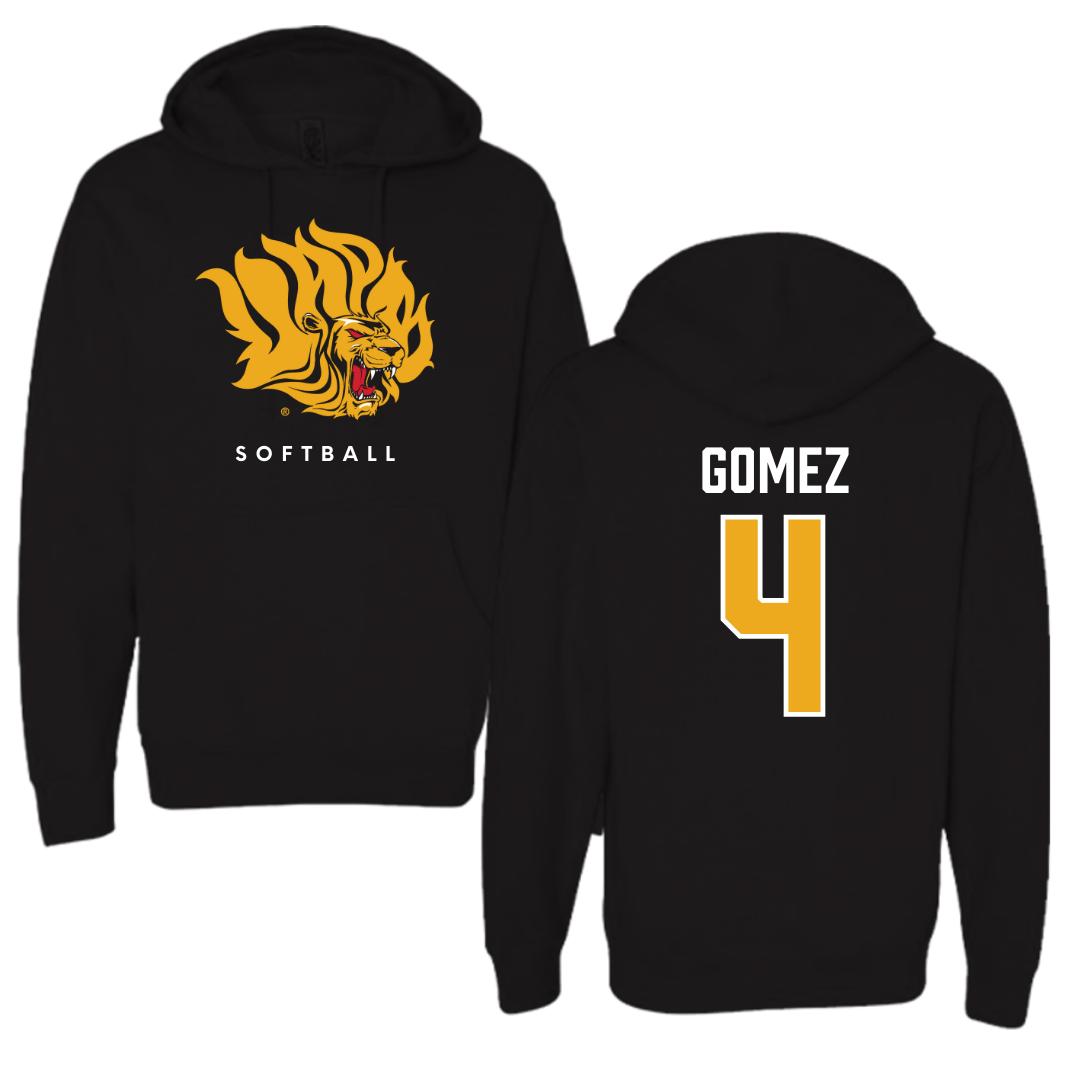 University of Arkansas-Pine Bluff Softball Black Hoodie  - #4 Jazlyn Gomez