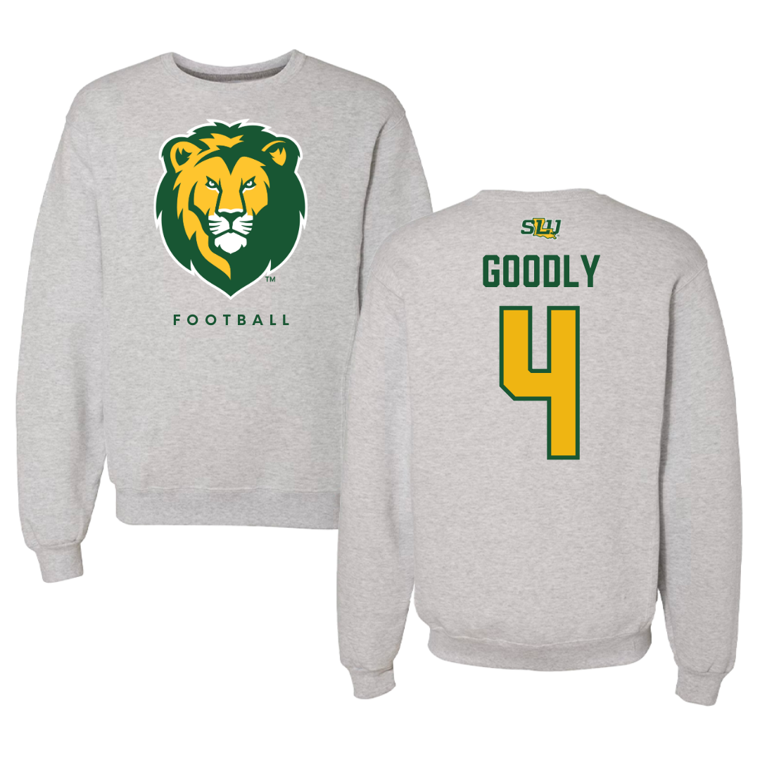Southeastern Louisiana University Football Gray Crewneck  - #4 Ian Goodly