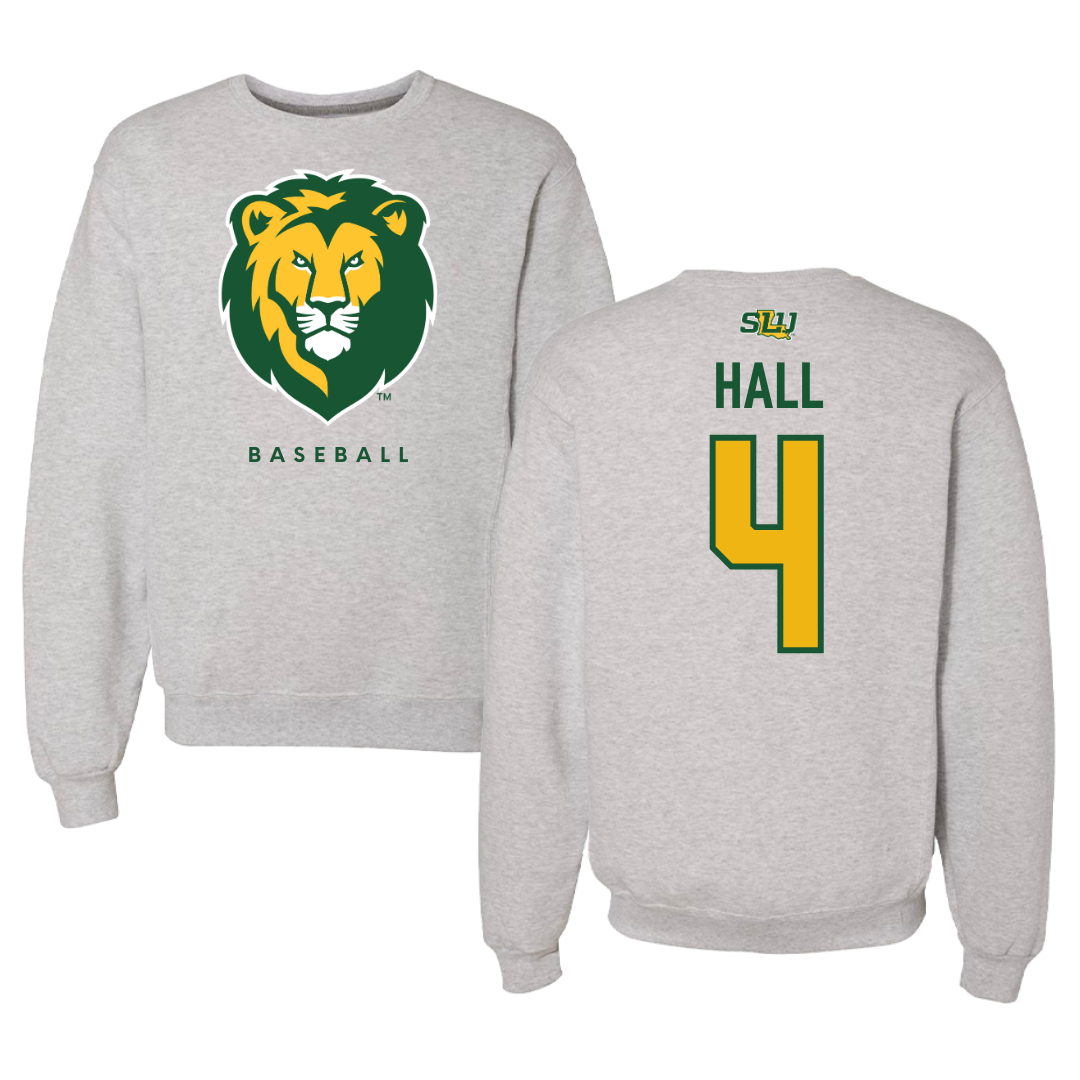 Southeastern Louisiana University Baseball Gray Crewneck  - #4 Jude Hall