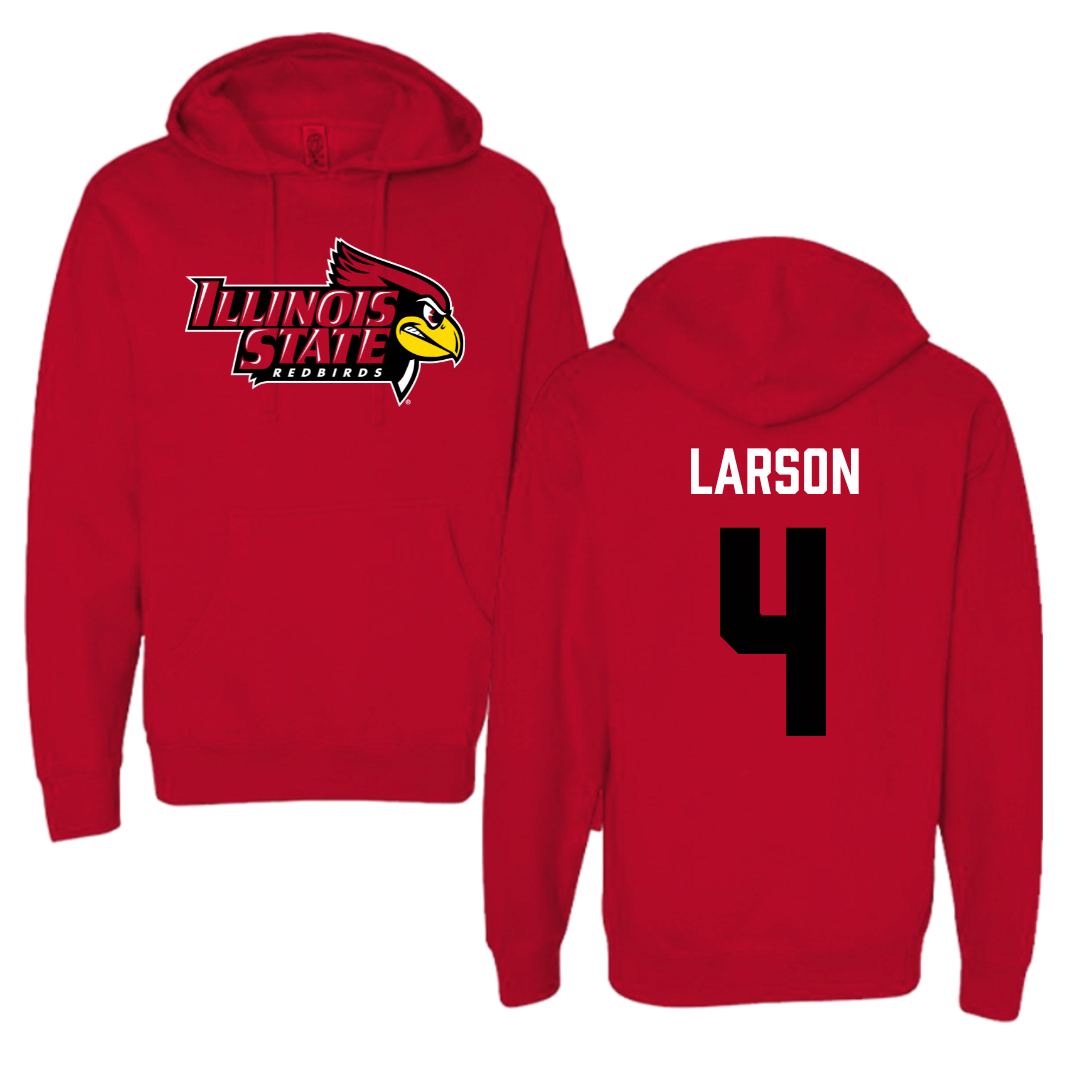 Illinois State University Softball Red Hoodie  - #4 Julia Larson