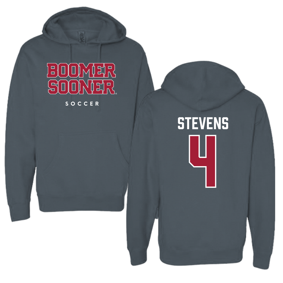 University of Oklahoma Soccer Charcoal Hoodie  - #4 Avery Stevens
