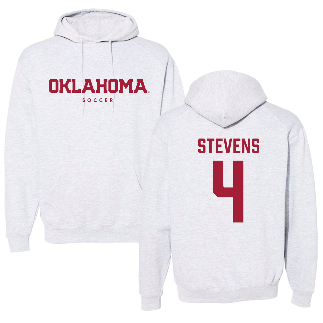 University of Oklahoma Soccer Gray Hoodie  - #4 Avery Stevens