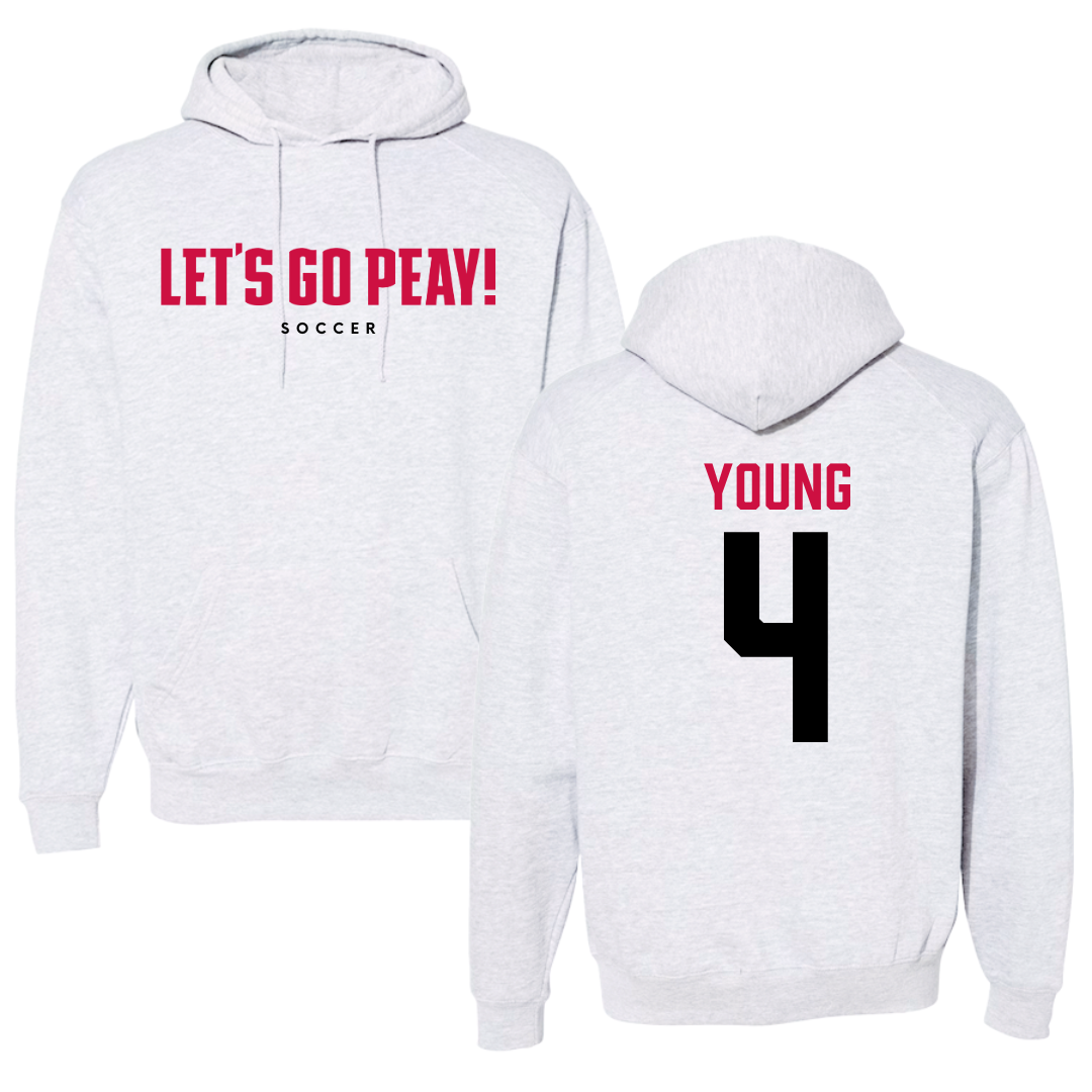 Austin Peay State University Soccer Gray Hoodie  - #4 Carolyne Young
