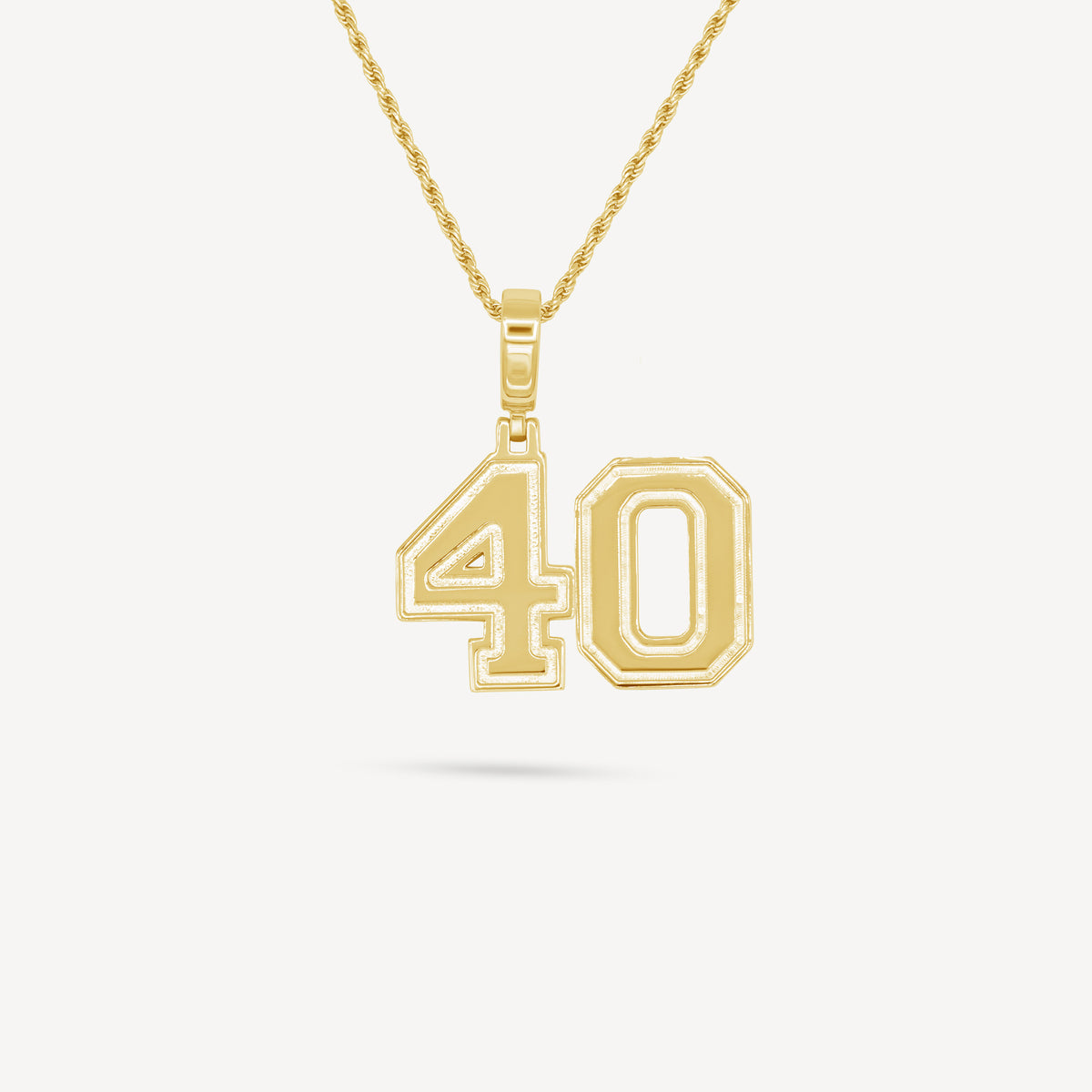 Gold Presidents Pendant and Chain - #40 Amdane Aboudou