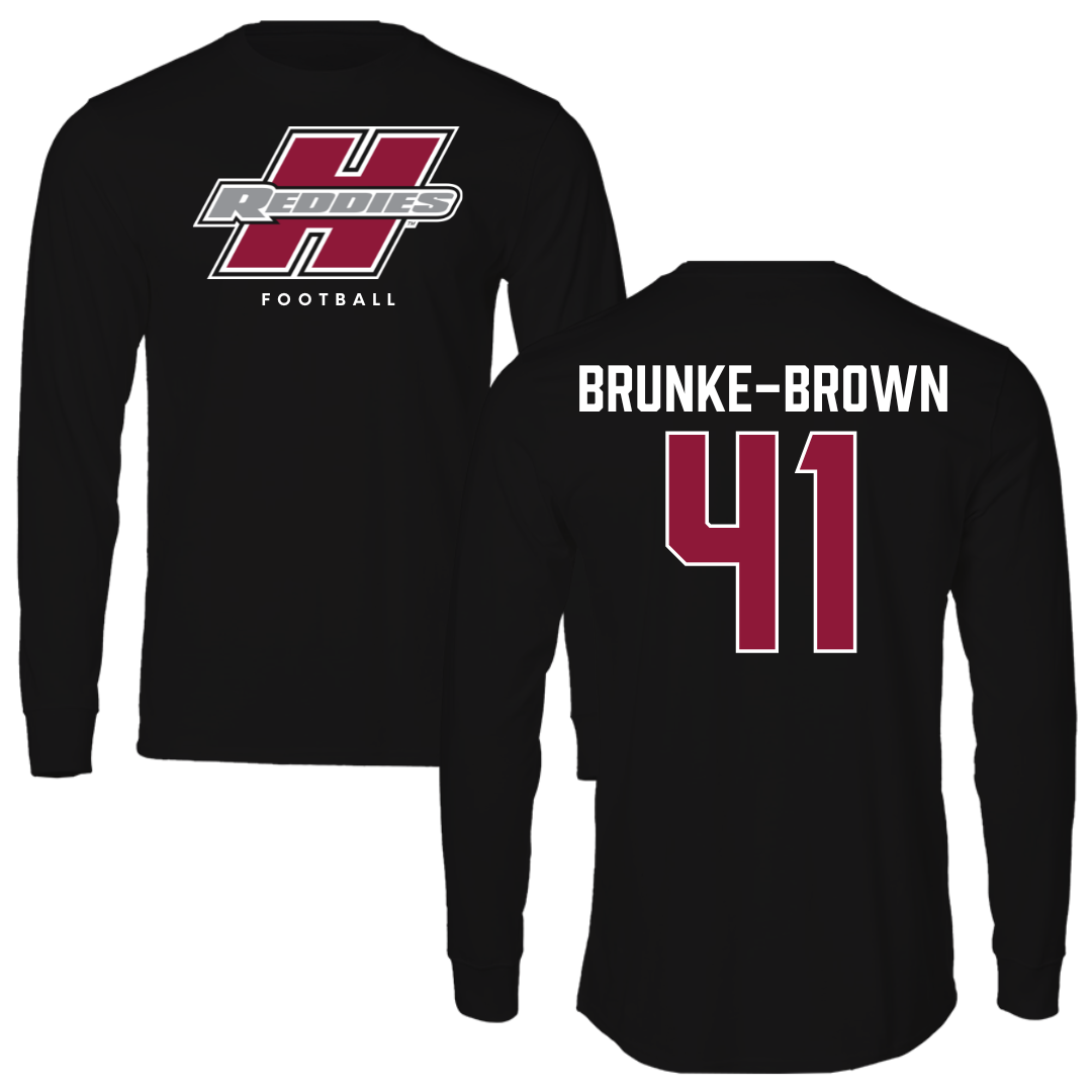 Henderson State University Football Black Long Sleeve  - #41 Colton Brunke-Brown