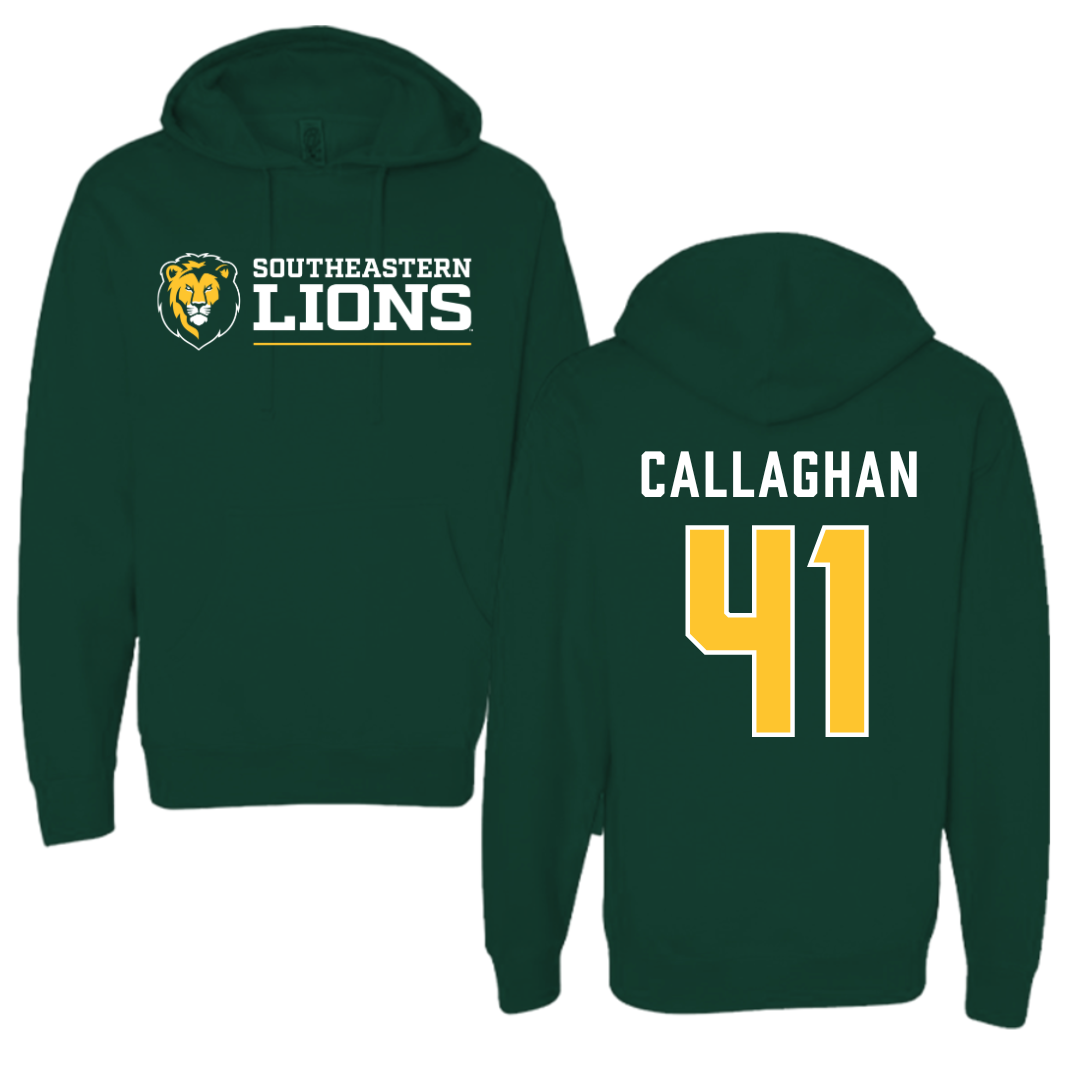 Southeastern Louisiana University Football Forest Green Hoodie  - #41 Riley Callaghan