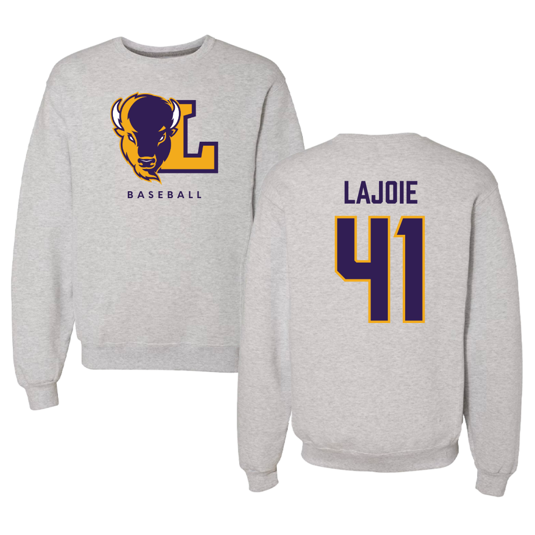 Lipscomb University Baseball Gray Crewneck  - #41 Josh Lajoie