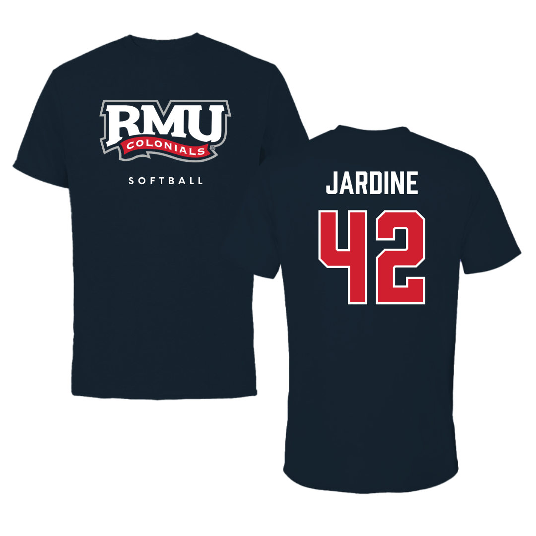 Robert Morris University Softball Navy Tee  - #42 Katlyn Jardine