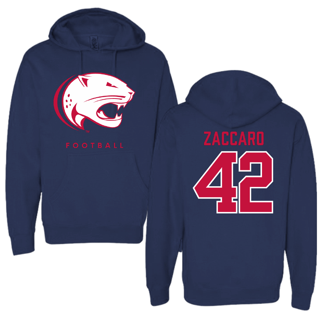 University of South Alabama Football Navy Hoodie  - #42 Anthony Zaccaro