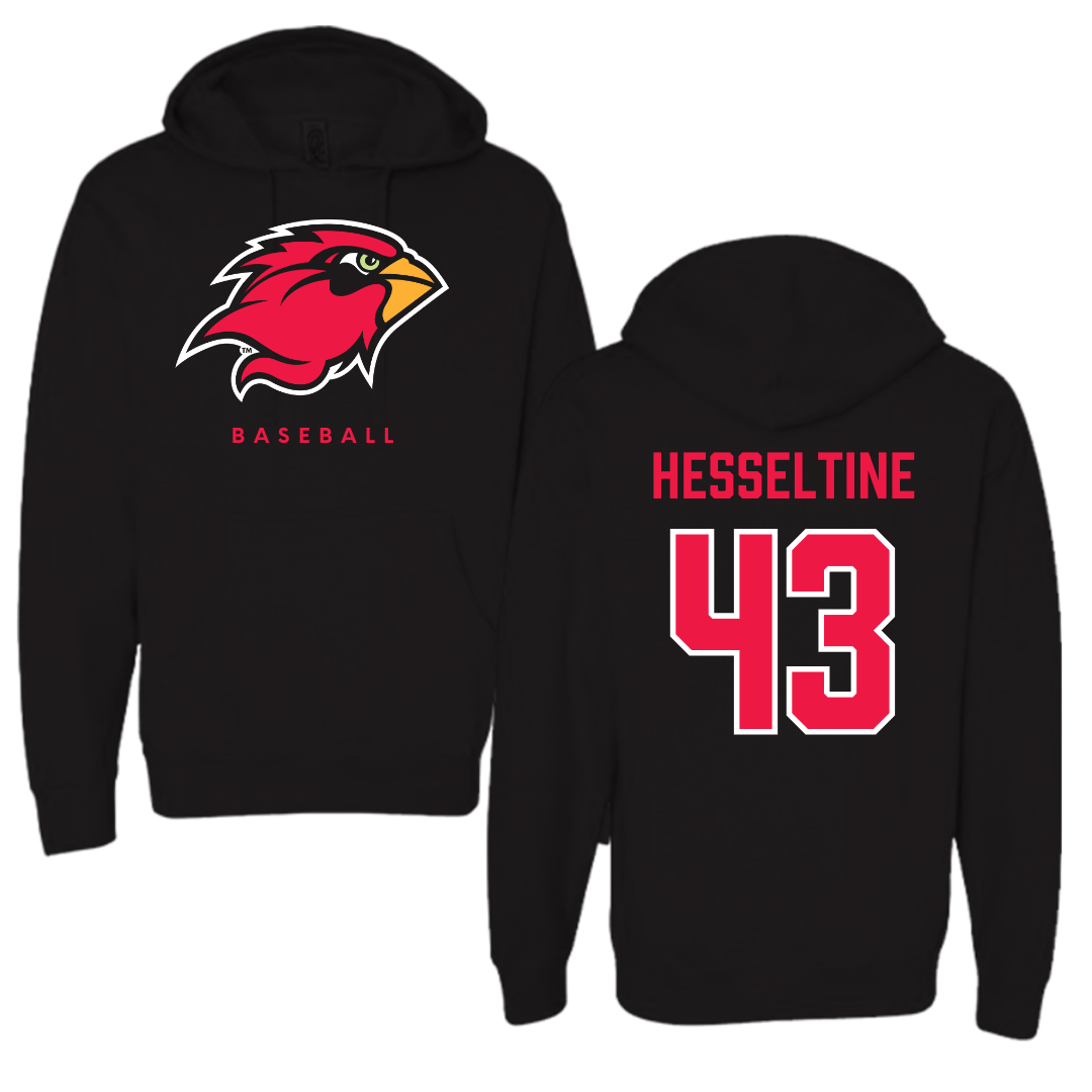 Lamar University Baseball Black Hoodie  - #43 Hunter Hesseltine