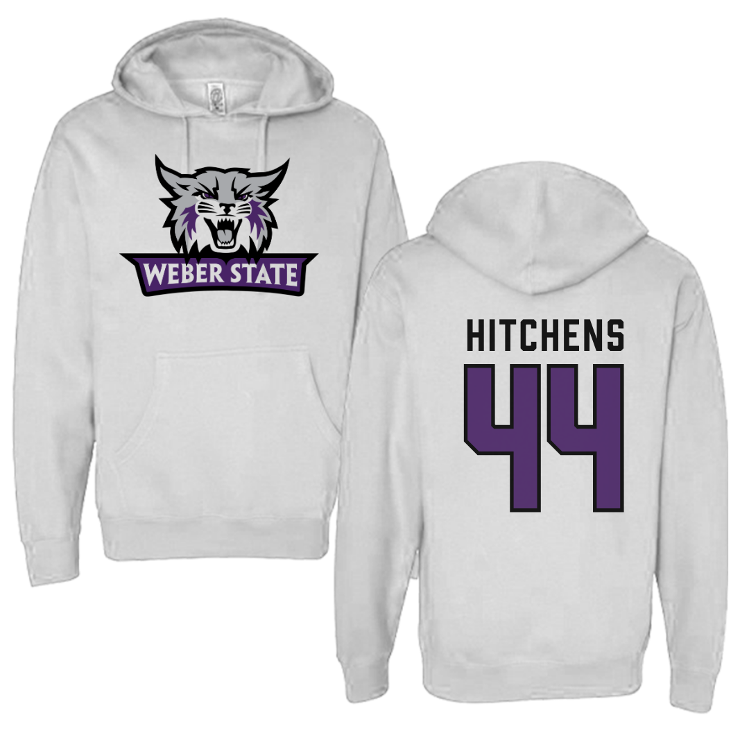 Weber State University Football White Hoodie  - #44 Mayson Hitchens