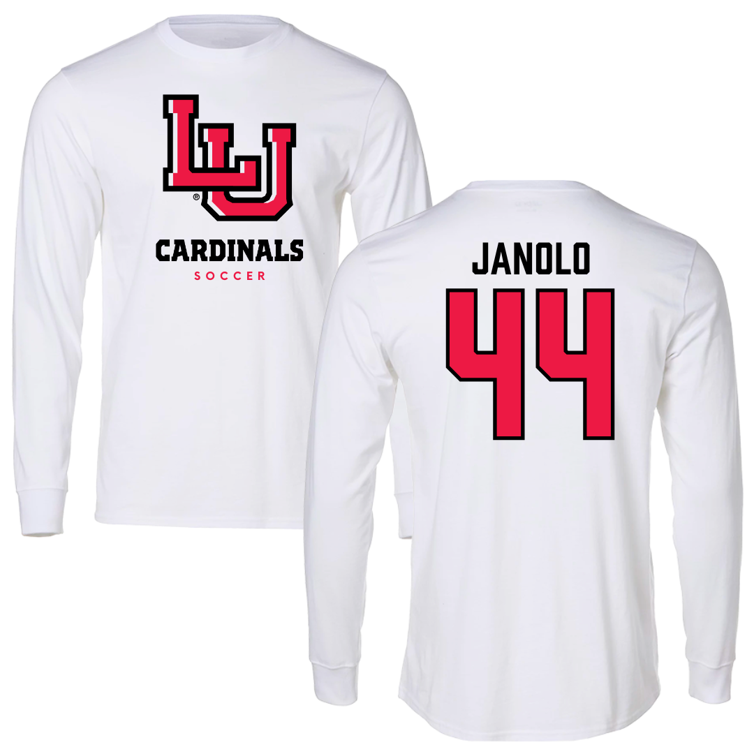 Lamar University Soccer White Long Sleeve  - #44 Maddie Janolo