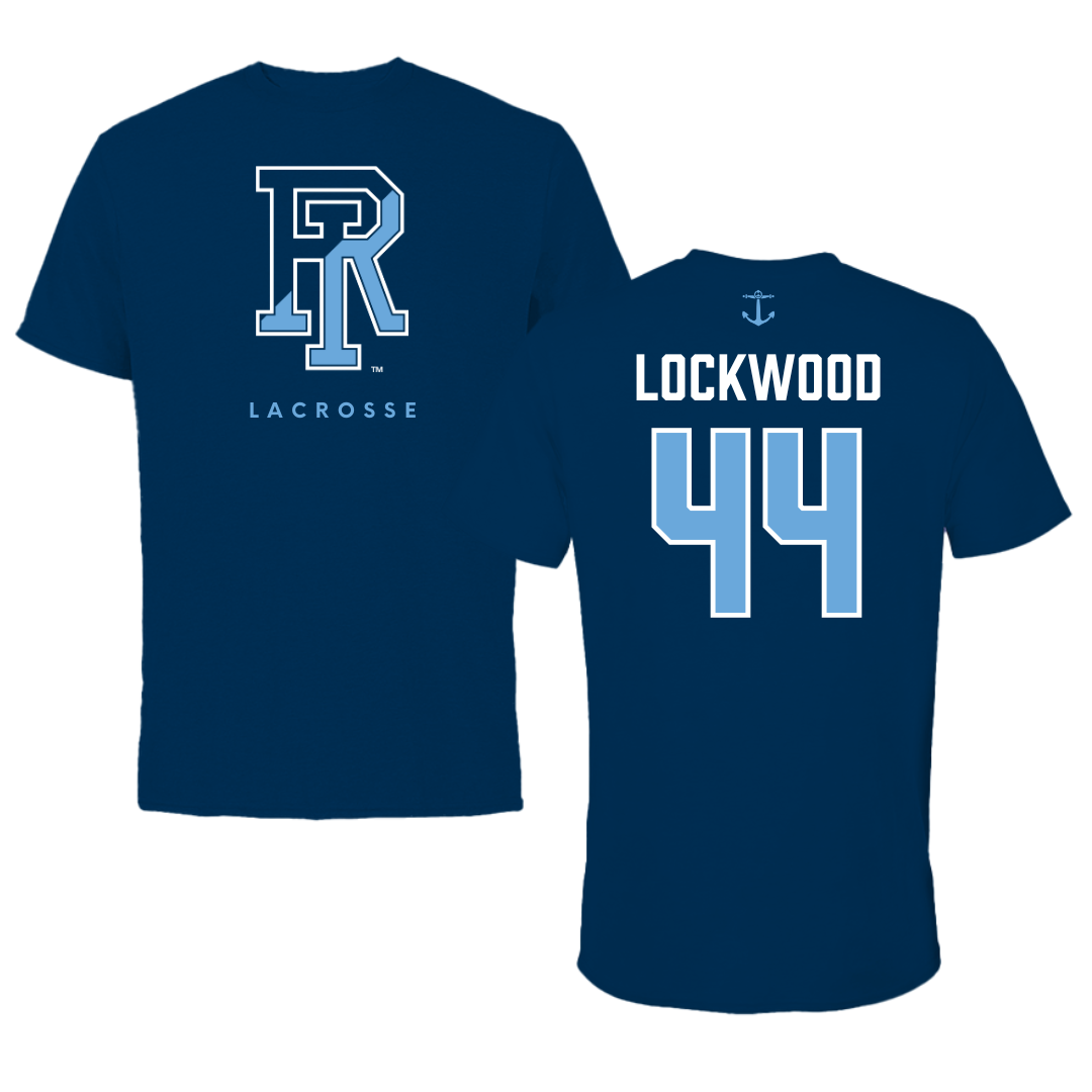 University of Rhode Island Lacrosse Navy Tee  - #44 Zoe Lockwood