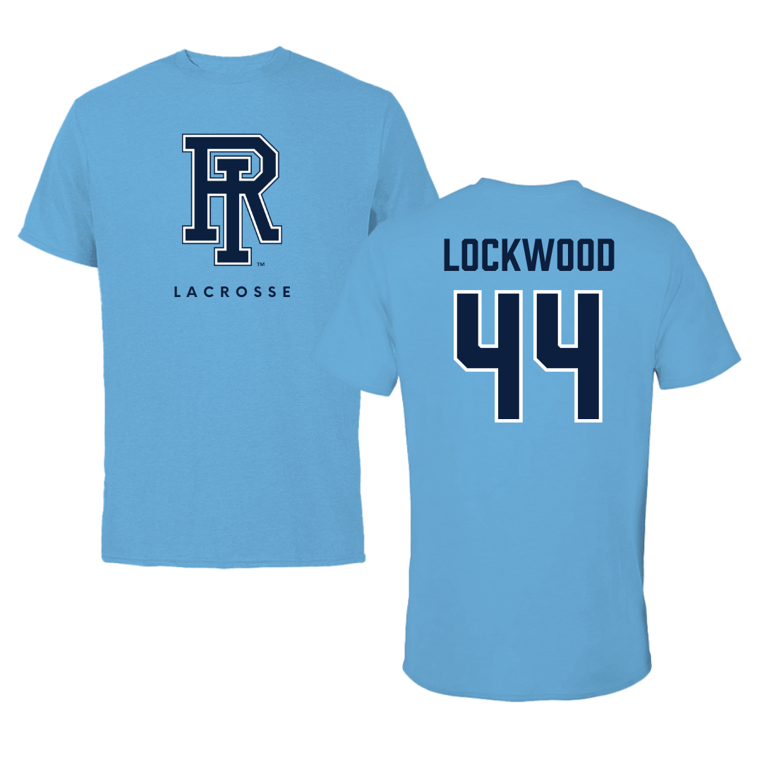 University of Rhode Island Lacrosse Carolina Blue Tee  - #44 Zoe Lockwood