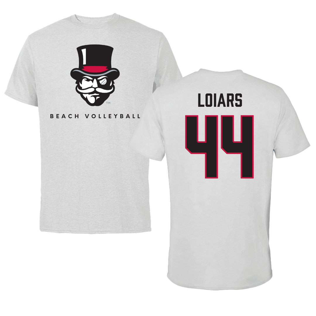 Austin Peay State University Beach Volleyball Gray Mascot Tee - #44 Emma Loiars