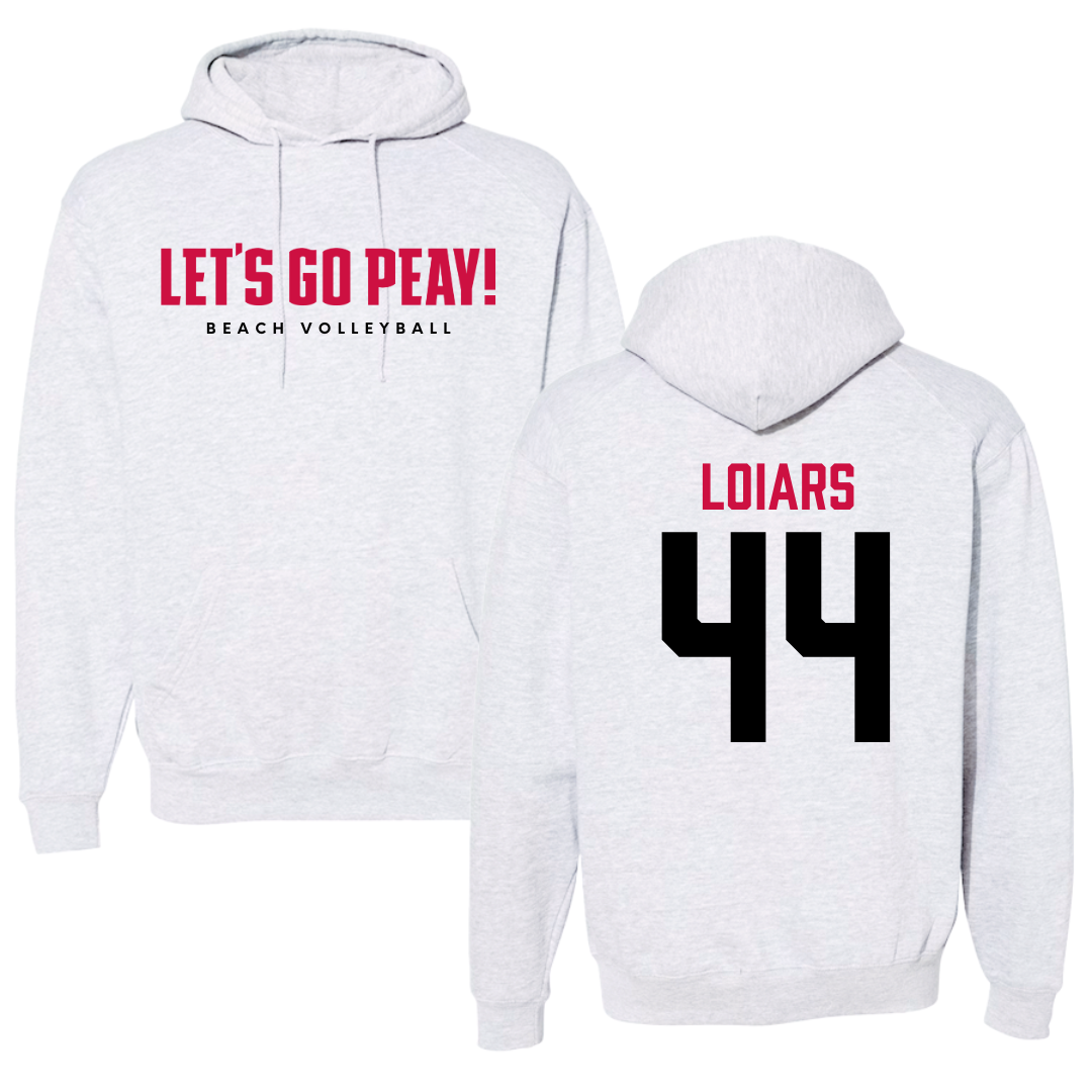 Austin Peay State University Beach Volleyball Gray Hoodie  - #44 Emma Loiars