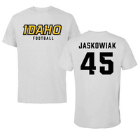 University of Idaho Football Gray Tee - #45 Mitchel Jaskowiak