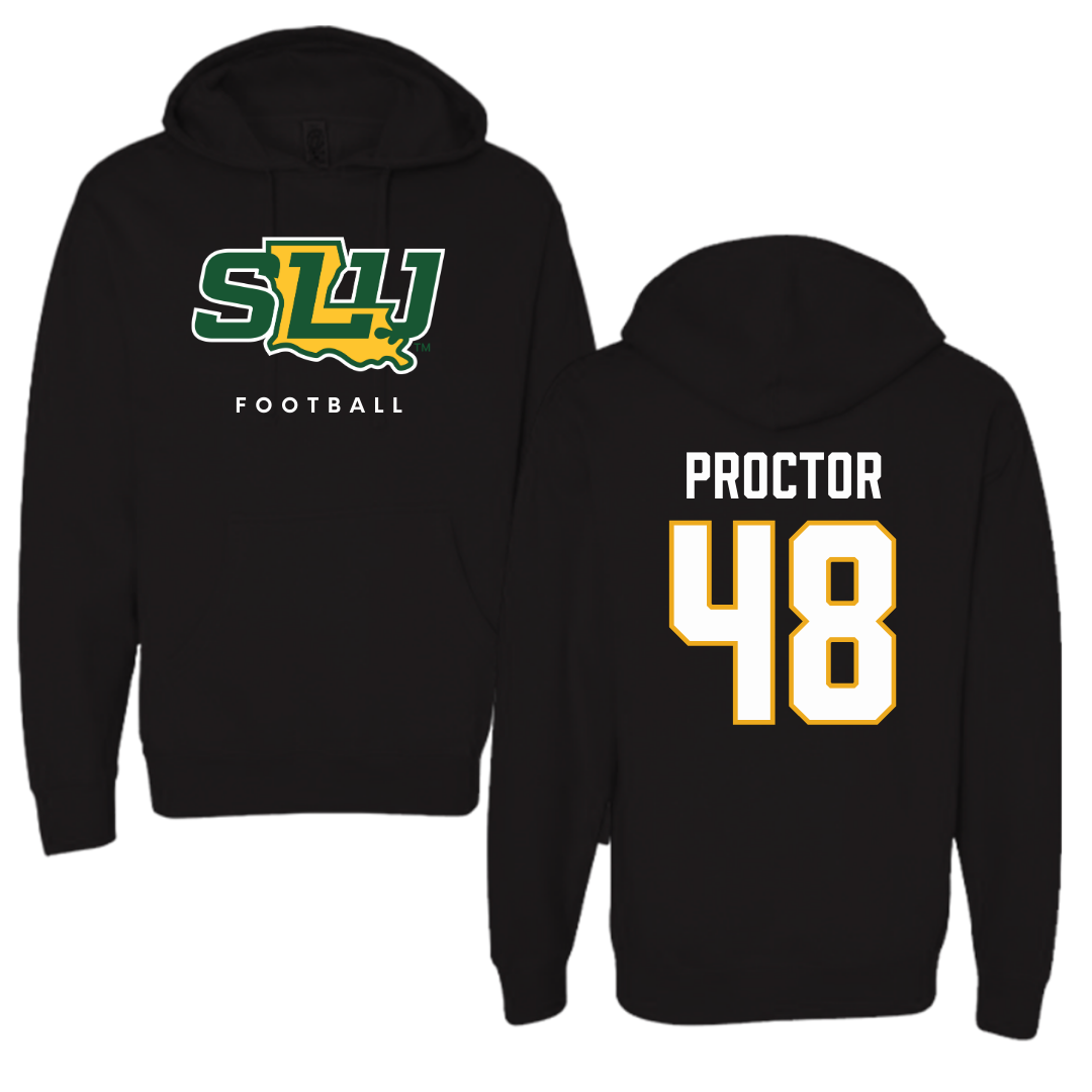 Southeastern Louisiana University Football Black Hoodie  - #48 Kaleb Proctor
