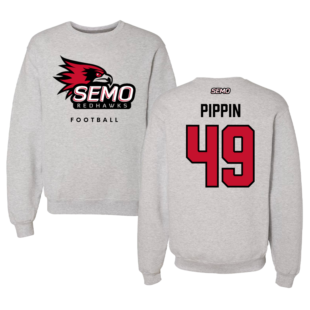 Southeast Missouri State University Football Gray Crewneck  - #49 DC Pippin