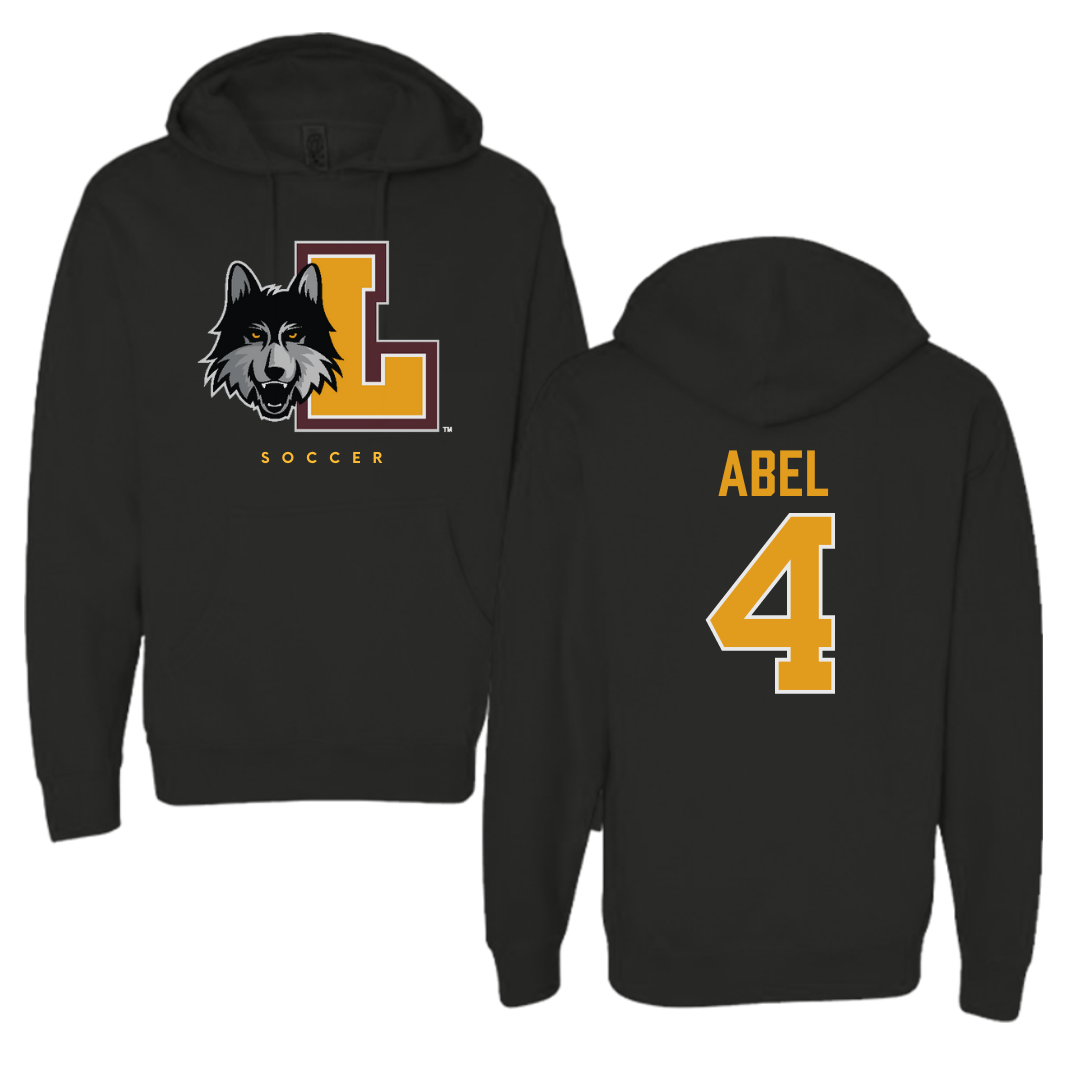 Loyola University-Chicago Soccer Black Hoodie  - #4 Alaina Abel