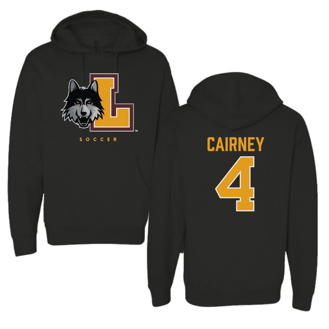 Loyola University-Chicago Soccer Black Hoodie  - #4 TJ Cairney