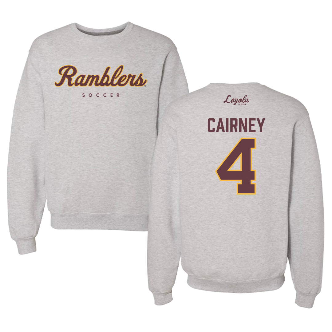 Loyola University-Chicago Soccer Gray Crewneck  - #4 TJ Cairney