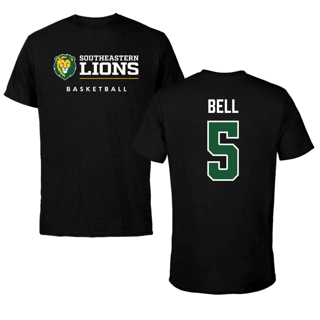 Southeastern Louisiana University Basketball Black Tee  - #5 Taylor Bell