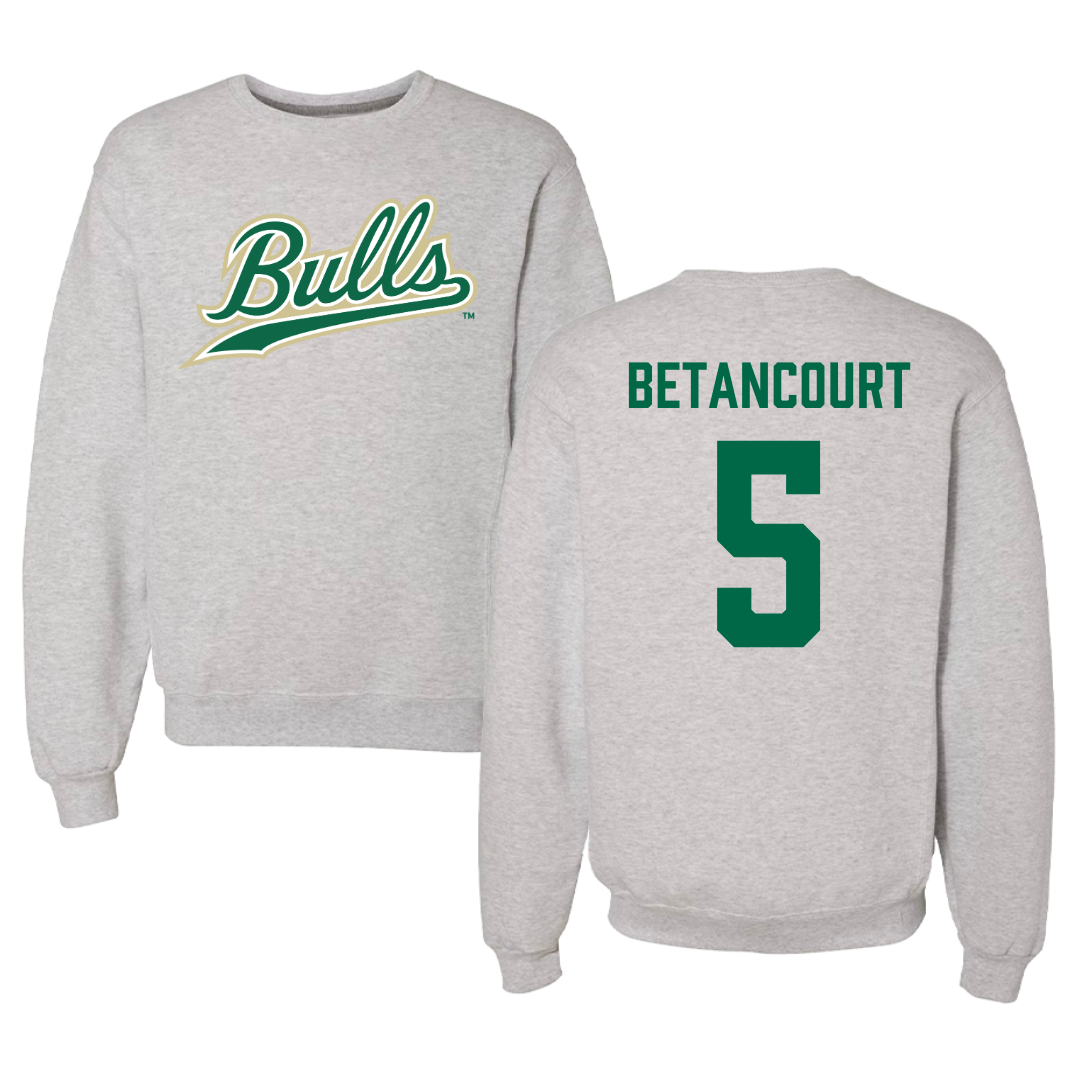 University of South Florida Baseball Gray Crewneck  - #5 Rafael Betancourt