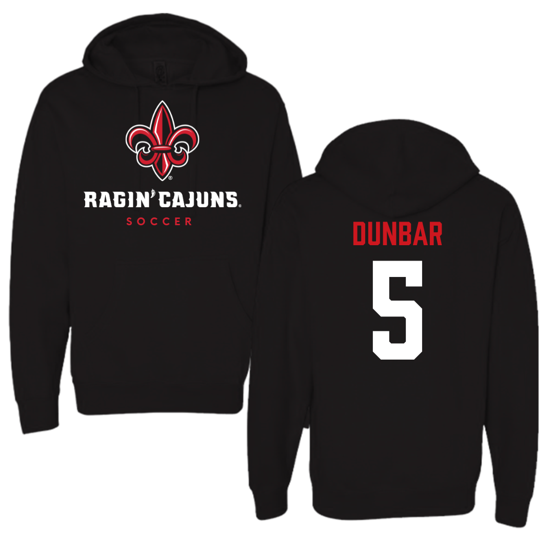 University of Louisiana at Lafayette Soccer Black Hoodie  - #5 Brynn Dunbar