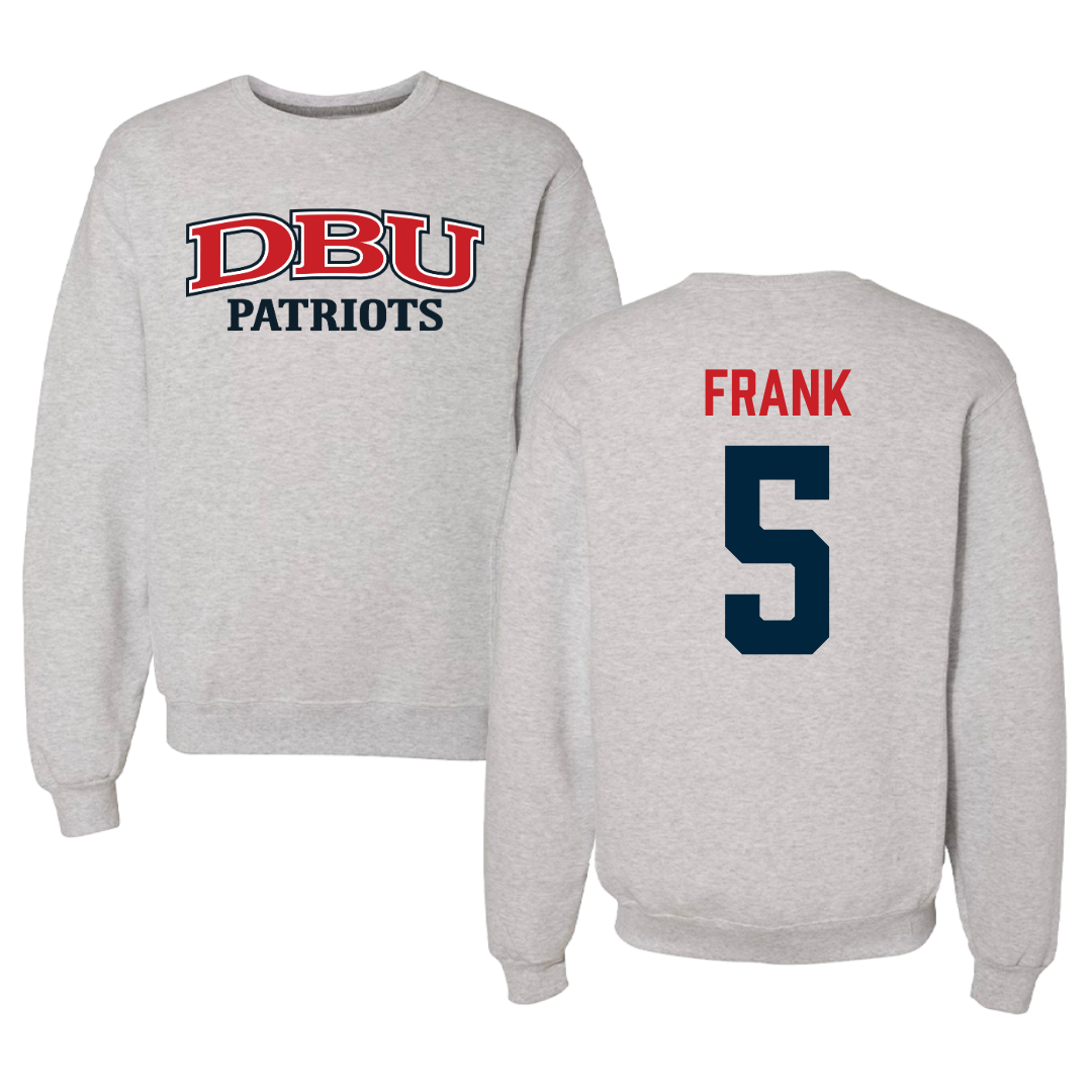 Dallas Baptist University Basketball Gray Crewneck  - #5 Trevor Frank