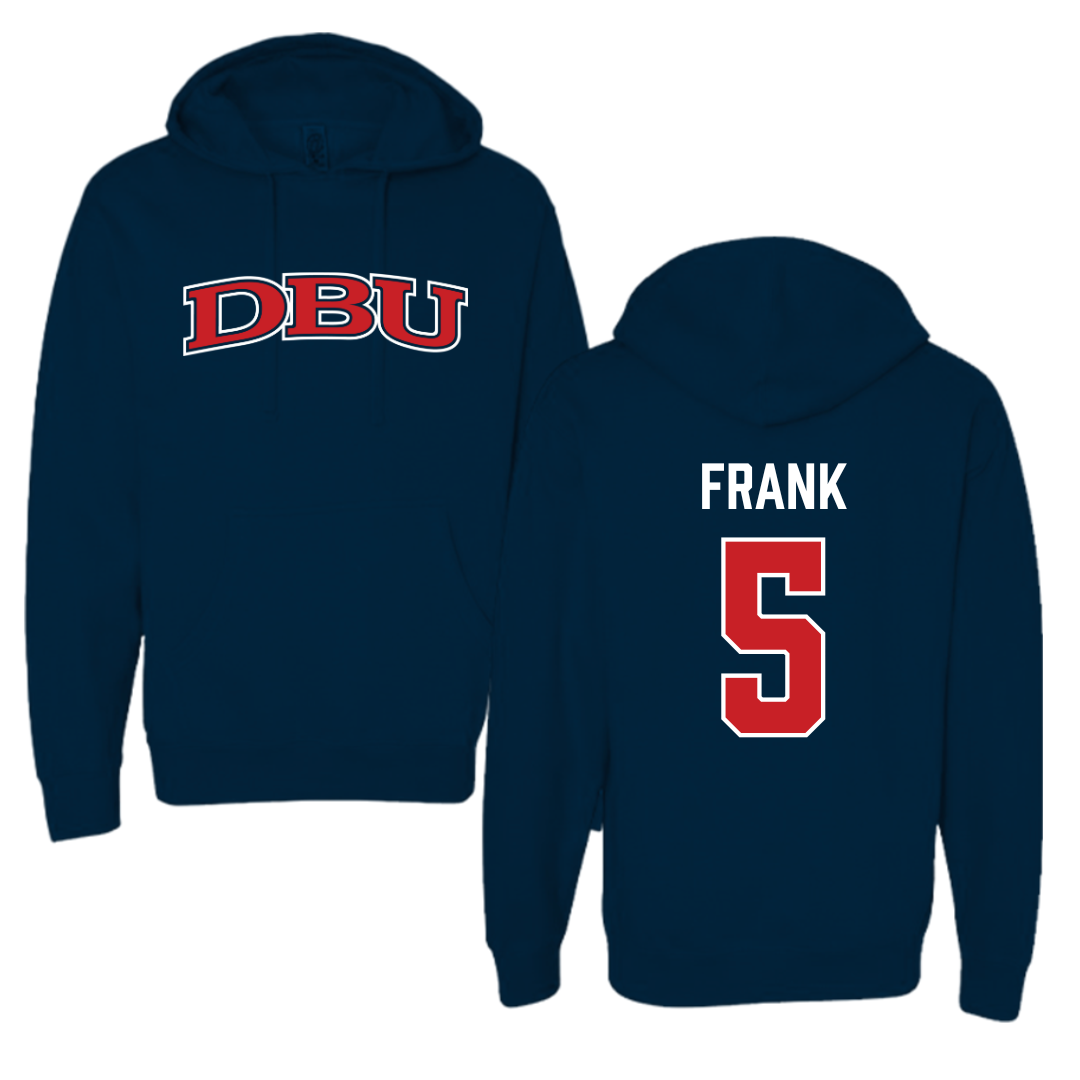 Dallas Baptist University Basketball Navy Hoodie  - #5 Trevor Frank