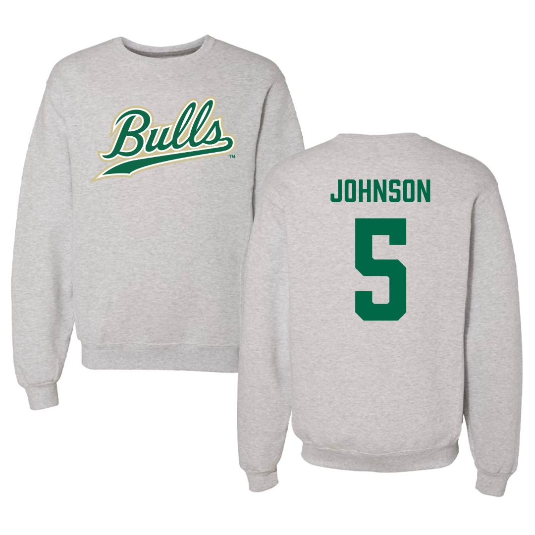 University of South Florida Volleyball Gray Crewneck  - #5 Tatiana Johnson