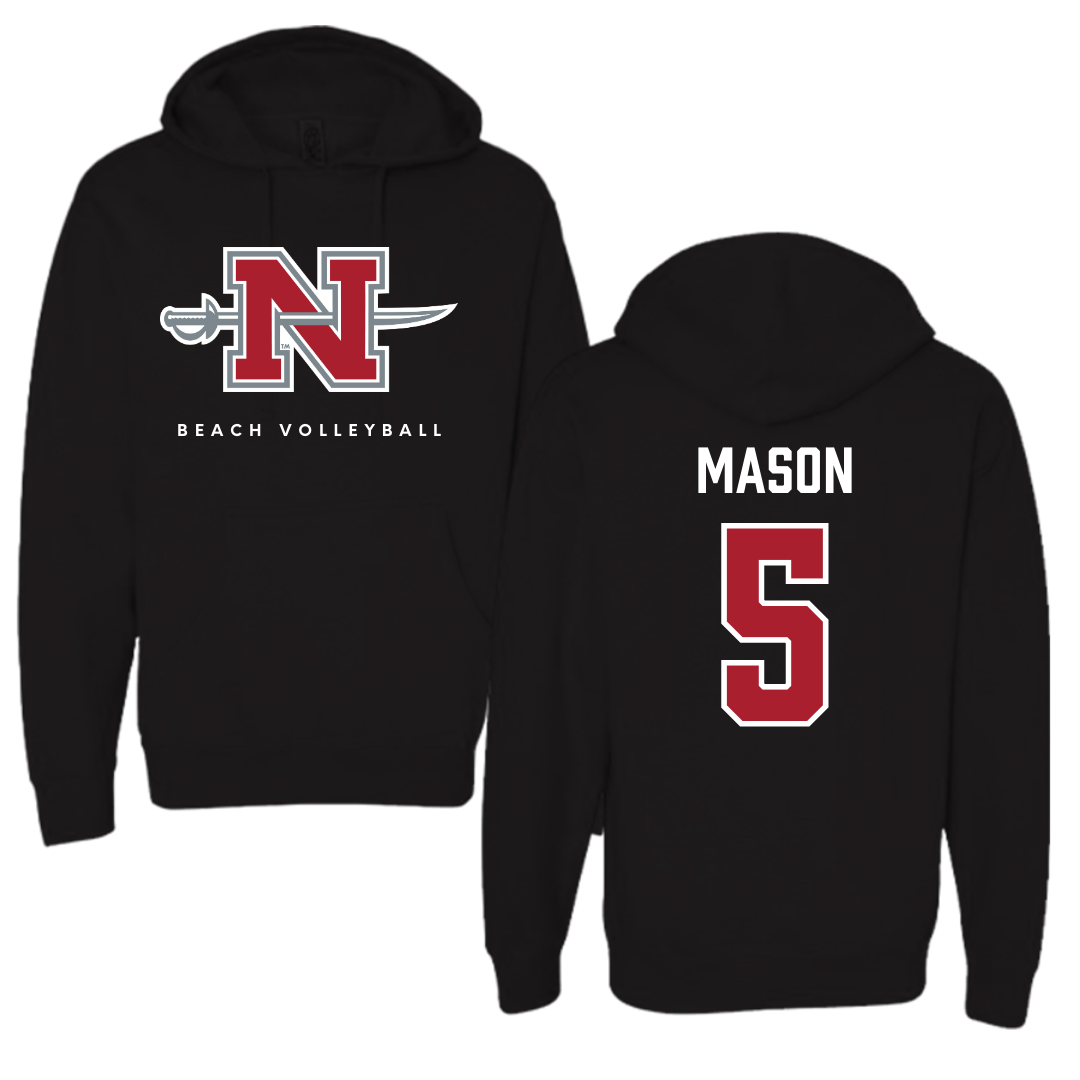 Nicholls State University Beach Volleyball Black Hoodie  - #5 Hailey Mason